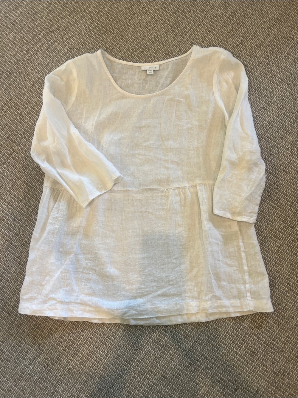 Pure Jill linen shirt.  White Sz S